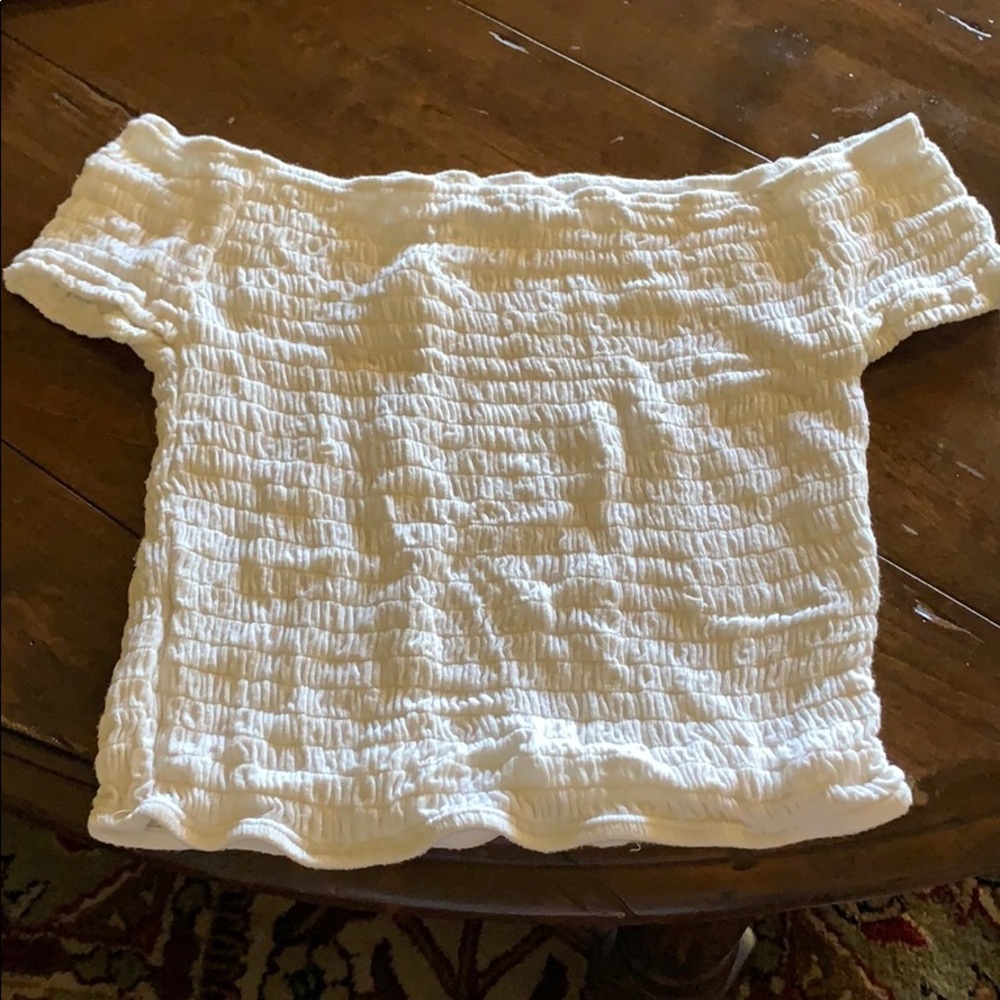 Brandy Melville Ribbed Off Shoulder Top